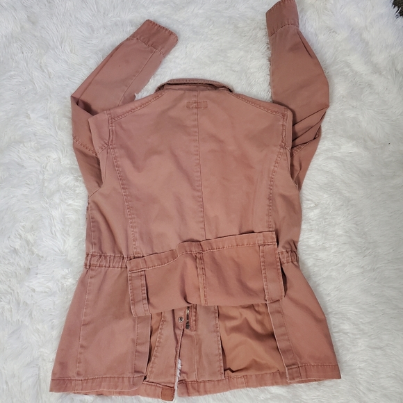 ANA~PALE PINK CARGO ZIP & SNAP JACKET! - Picture 13 of 15